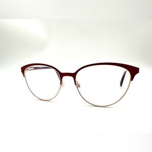 Superflex SF-600 S210 52-16-135 Red Gold Full Rim Eyeglasses Frame II08
